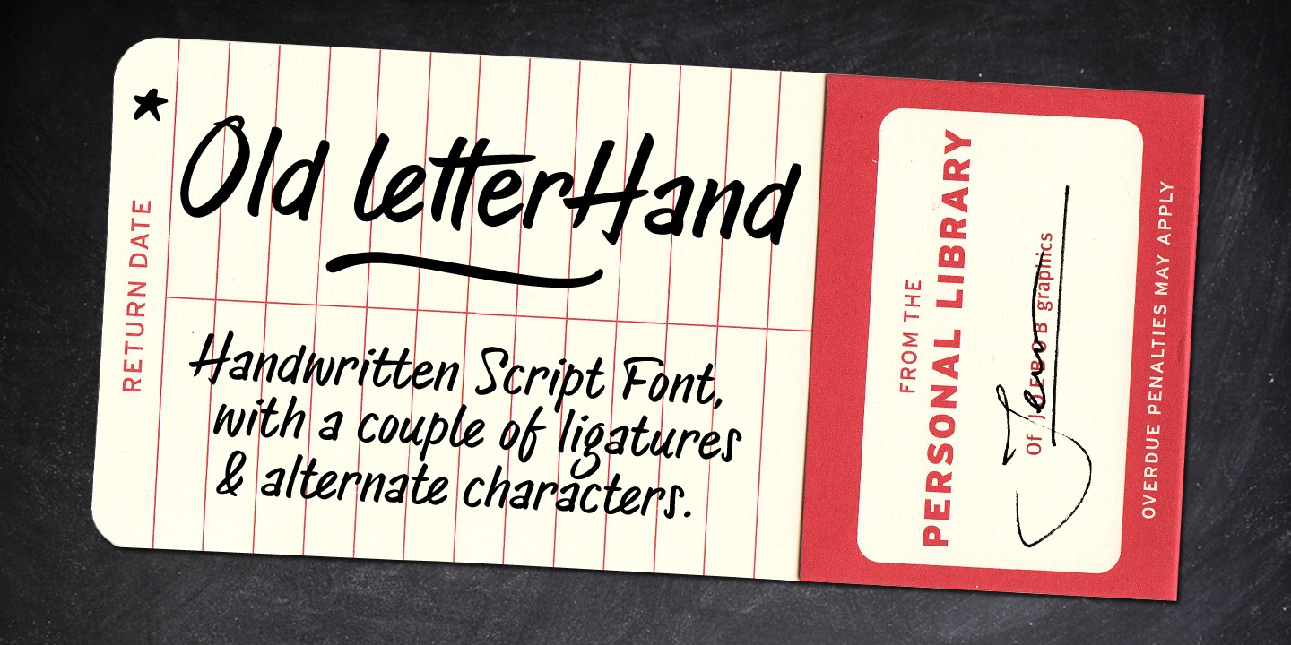 Example font Old Letterhand #1